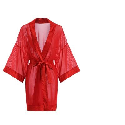 China Hot retail sexy mature lady v neck sexy deep fashion women sleepwear robes panties sheath neck elegant tight fashion sexy halter robes for sale