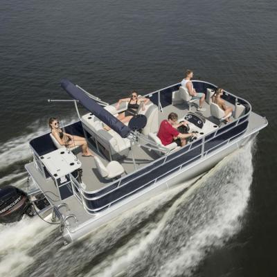 China KinOcean aluminum direct manufacturer best 22ft sea cruising fish and pontoon boats for sale for sale