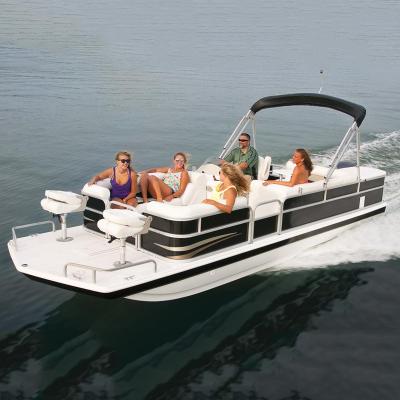 China 2022 New Luxury Sport Fishing Party Deck Boat Pontoon Boat By Deck Pontoon Motor Control for sale