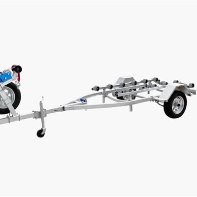 China Hot Dipped Galvanized Custom Small Boat Trailer Kinocean Double Axle Jet Ski Boat Trailer For Sale for sale