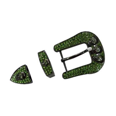 China Western Buckle Set Distribution Fashion Sets Star Crystal Western Cowboy Belt Buckle Rhinestone Buckle Punk Rock for sale