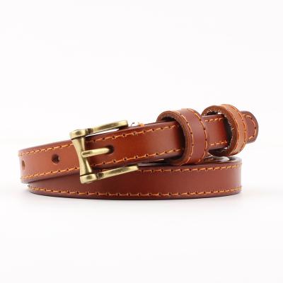 China Women Dress Custom Made Women Casual Belts Slim Girls Belts Leather Really Lady Dress Chain Belt Strap OEM Customized for sale