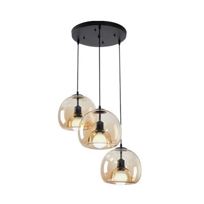 China Small Modern Minimalist Creative Bedside Personality Pendant Lamps Bedroom Chandelier Dining Glass Light For Home for sale