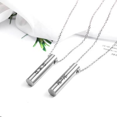 China FASHIONABLE stainless steel perfume bottle necklace to commemorate the bones and hairs of parents and relatives for sale