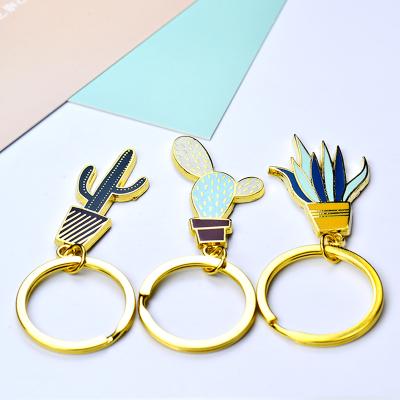 China Decoration Gift Metal Key Chain Marvel Carabiner Cactus Key Chain for sale