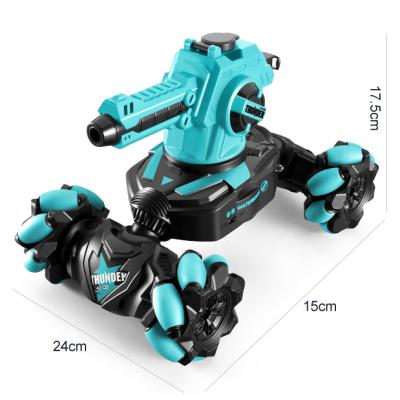 China Children Car Toy New Product 2.4g Waterproof Bilateral Tank Toys 360 Degree Rotation Drift RC Tank Water Bomb RC Tank Toy Car For Kids for sale