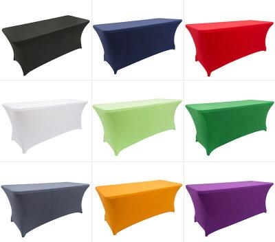 China Hot Selling Waterproof Table Cloth Spandex Table Covers 6ft Spandex Table Cover for sale