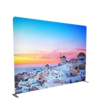 China Lightweight Aluminum Frame Trade Show Display Backlit Backlit Tension Free Backlit Fabric Customized Full Color Printing Backdrop for sale