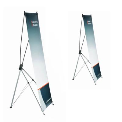 China 2021 Aluminum Printing Walking Banner X Sign X Retractable Portable Banner Display Adjustable Backpack Advertising Backpack Stand for sale