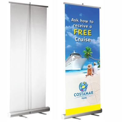 China 2021 Retractable Portable Customize Stand Banners Retractable Portable Aluminum Roll Up Banner Stand 85*200cm / 80*180cm for sale