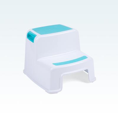 China Tool Baby Products Plastic Double Height For Kids Step Stool Toddler Potty Toilet 2 Step Training Stool for sale