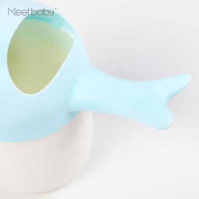 China New cute whale shapes bath accessories, baby shower cup, baby rinser cup for sale