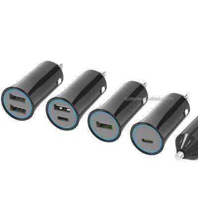 China Smart Portable Output 17W 5V2.4A/5V1A MINI Dual USB A Car Charger For Car Accessories USB 2.0 Mobile Phone Chargers for sale