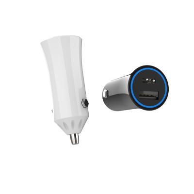 China Quick Charge 3.0 Dual USB Car Charger Portable MINI Dual Port For Car Accessories/Mobile Phone/USB Devices 18W Single USB QC 3.0 Quick Car Charger for sale