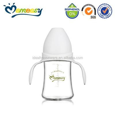 China HIGH BOROSILICATE Glass 4OZ GLASS Baby Feeding Bottle for sale