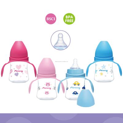 China BPA Free Wide-Neck Baby Bottle 5oz PP With Double Handle for sale