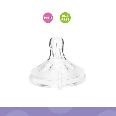 China BPA Free Wide-Neck 2PK Silicone Nipple for sale