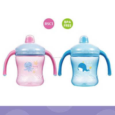 China BPA Free 6oz /180ml PP Baby Training Cup With Soft Sucker for sale