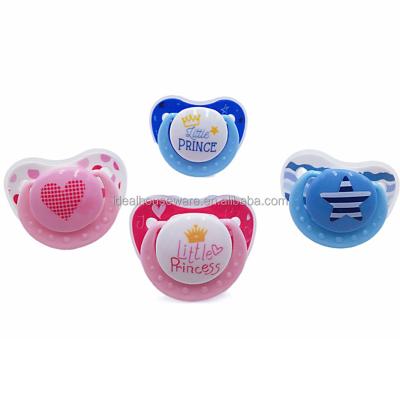 China PP Baby Silicone Pacifier With Colorful Printing And PP Cover for sale