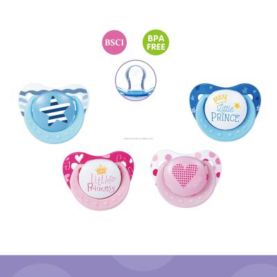 China BPA Free Baby Silicone Pacifier With PP Cover for sale