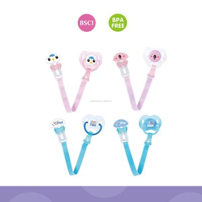 China BPA Free Baby Silicone Pacifier With Chain for sale