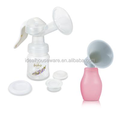 China Safety Manual Breast Pump With 4OZ Wide-neck PP Bottle for sale