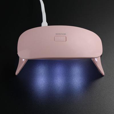 China LED Gel Fast Curing High Power Led Lamp UV Nail Lamp 6w Nail Dryer Machine for sale