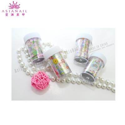 China Magic Nail Art Decoration New Design Folien Transfer 53#~#87# Nail Foil Sticker /nail art foil (4X120Cm)/Nail Foil Magic Roll Paper for sale