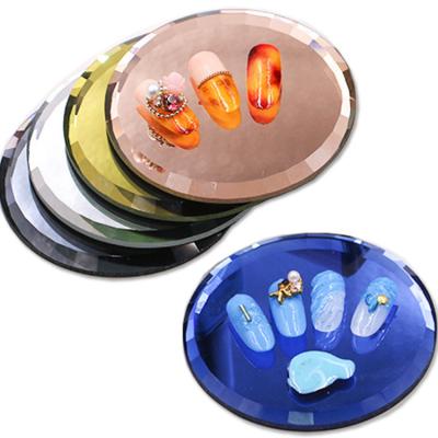 China Beautiful Nail Art Display Mirror Colorful Nail Art Decoration Palette Tools New Arrival Design ASN-PL-4 for sale