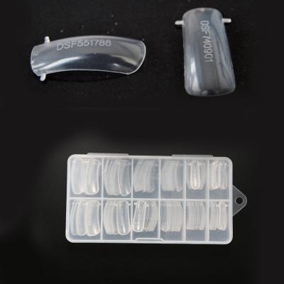 China 120pcs Gel French Mold Tips False Nail Tips Dual System Form For 3D Nail Art for sale