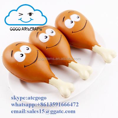 China Eco-Friendly Sniffed Slow Rising Squishy Japan Fake Food Drumstick Squeeze Toy for sale