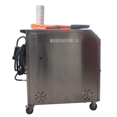 China Waterless Chinese Mobile Car Boiler Diesel Engine Maker Equipment Machine Wash Cleaner Steam Jet Two Guns Steam Cleaner for sale