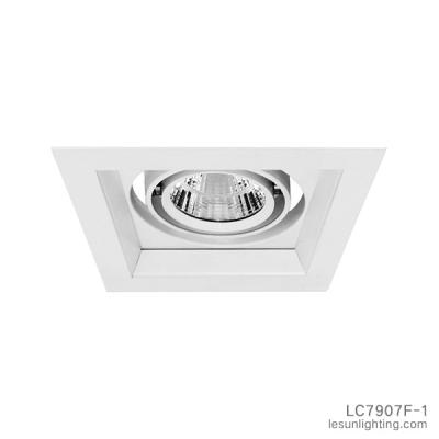 China 7W Aluminum Rotating Square Led Corporate Downlight Ceiling Lamp for sale