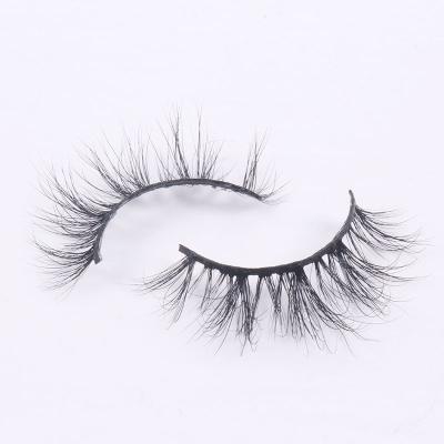 China 20mm long mink 3d lashes self-adhesive tape self-adhesive lashes seller natural luxury private label logo full lashes for sale