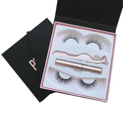 China 10-15 mm Natural Mink Fluffy Strip Full Soft Eyelash Lashes False Eyelash Case Lashes Boxes Packaging 2023 New Custom Logo Eyelashes for sale