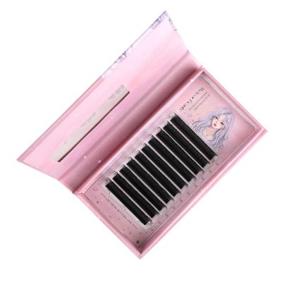 China Best Seller Natural Long Segmented Eyelash Group Lashes Professional Different Lashes Extensions Fan False Mink Easy Person for sale