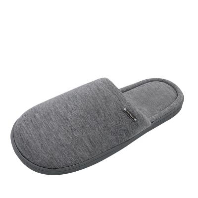 China Gray Women Slippers Cotton Soft Unique TPR Slippers Custom Made Anti-slippery Indoor for sale