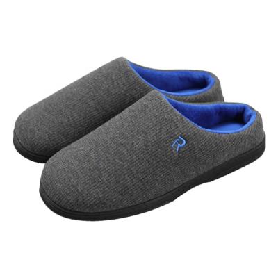 China Hot-selling Online Winter Bedroom Anti-slippery Custom Logo Memory Foam Slip On Style Indoor Slippers For Men for sale