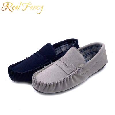 China Fashionable Suede Leather OEM Custom Anti-slippery Cow Driving Casual Loafers Mens Moccasin Shoes for sale