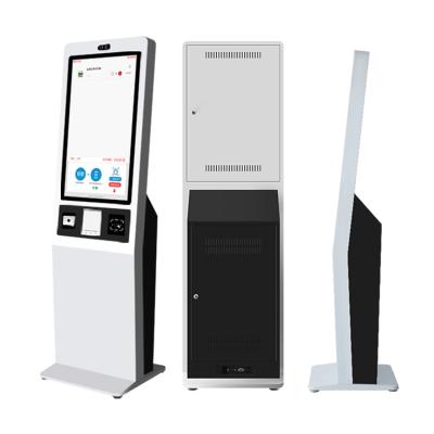 China Cold Rolled Steel Plate Material Cheap Price 21.5 Inch Touch Screen Kiosks Payment Order Service Self Service for sale