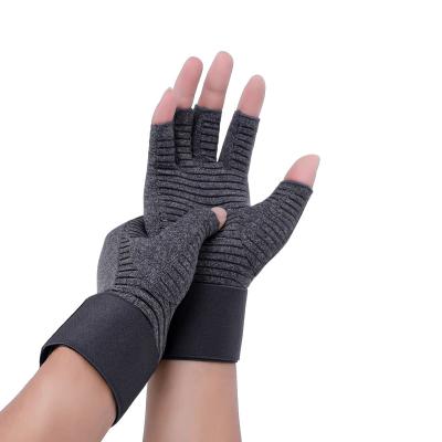 China Unisex With Strap Wrist Brace Carpal Tunnel Relief Hand Arthritis Compression Gloves for sale