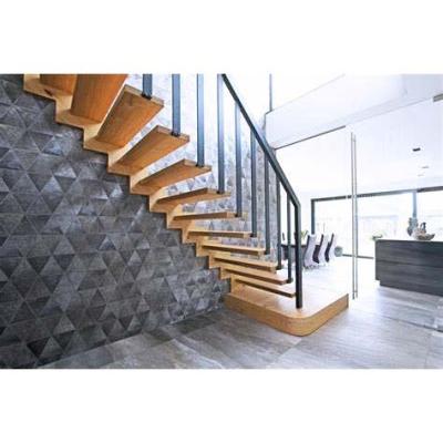 China Easy Diy Install Floating Stair Case For Standoff Glass/Rod Bar/Wire Cable Railing for sale