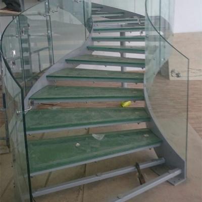 중국 Customized curved staircase smartart curved staircase wooded curved staircase wood tread 판매용