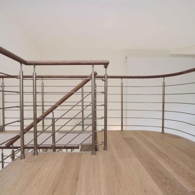 China Home Deck Balustrade Rod Bar Railing Morden Flooring Mounted For Exterior Terrace for sale