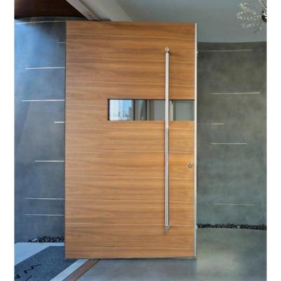 China Prefab High Quality Entrance Front Door Aluminum Alloy/Wood/MDF/Glass/ Shaker Style Digital Viewer for sale