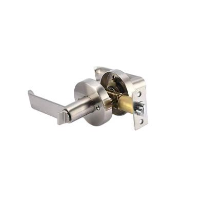 China Cheapest price door handle zinc alloy hardware lock on iron plate hardware lock, hardware lock, hardware lock on plate product for sale