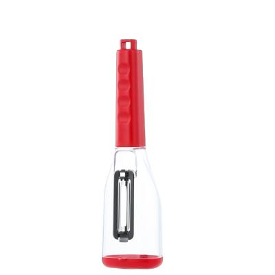 China Sustainable Plastic Orange Peelers Zesters Lemon Set Multifunctional Red Carrot Fruit Peeler And Cutter Machine for sale