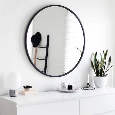 China Environmental Contemporary Vertical Round Bathroom/Vanity/Hallway Diameter 60-100cm Materials Factory Price Metal Frame Wall Hanging Mirror for sale