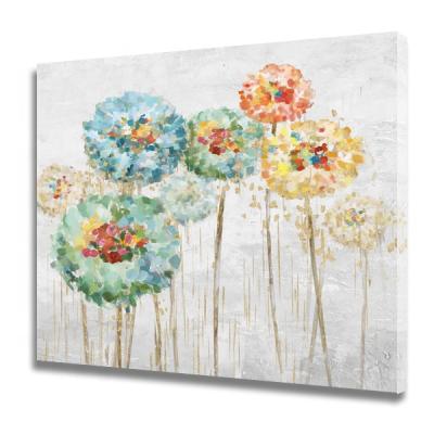 China Hand Painted Environmental Materials Flower Landscape Oil Painting Wall Pictures Beautiful For Living Room for sale