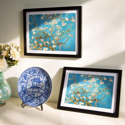 China Large Environmental Gallery Wall Decor Large Materials Picture Photo 24x36 Wooden Black Painting Frames for sale